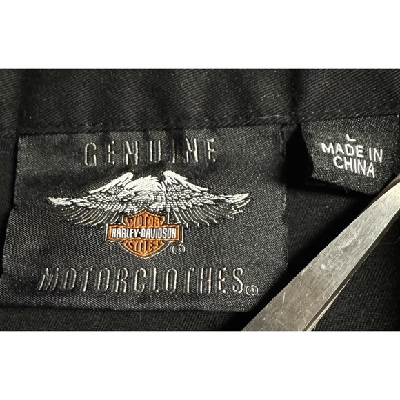Harley Davidson‎ Zip Shirt Womens Large Motorcycle Black - Picture 5 of 8